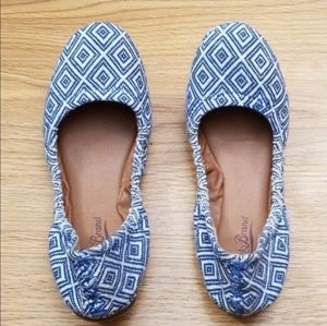 Lucky Brand Shoes - Lucky Brand Blue Diamond Ballet Flats size 7 Lucky Brand Shoes - Lucky Brand Blue Diamond Ballet Flats size 7